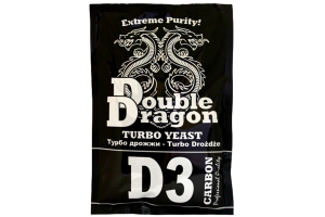 Спиртовые дрожжи Double Dragon "Turbo D3 Carbon", 123 г