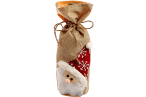 Чехол на бутылку «Дед Мороз» шапочка со снежинкой 3340213